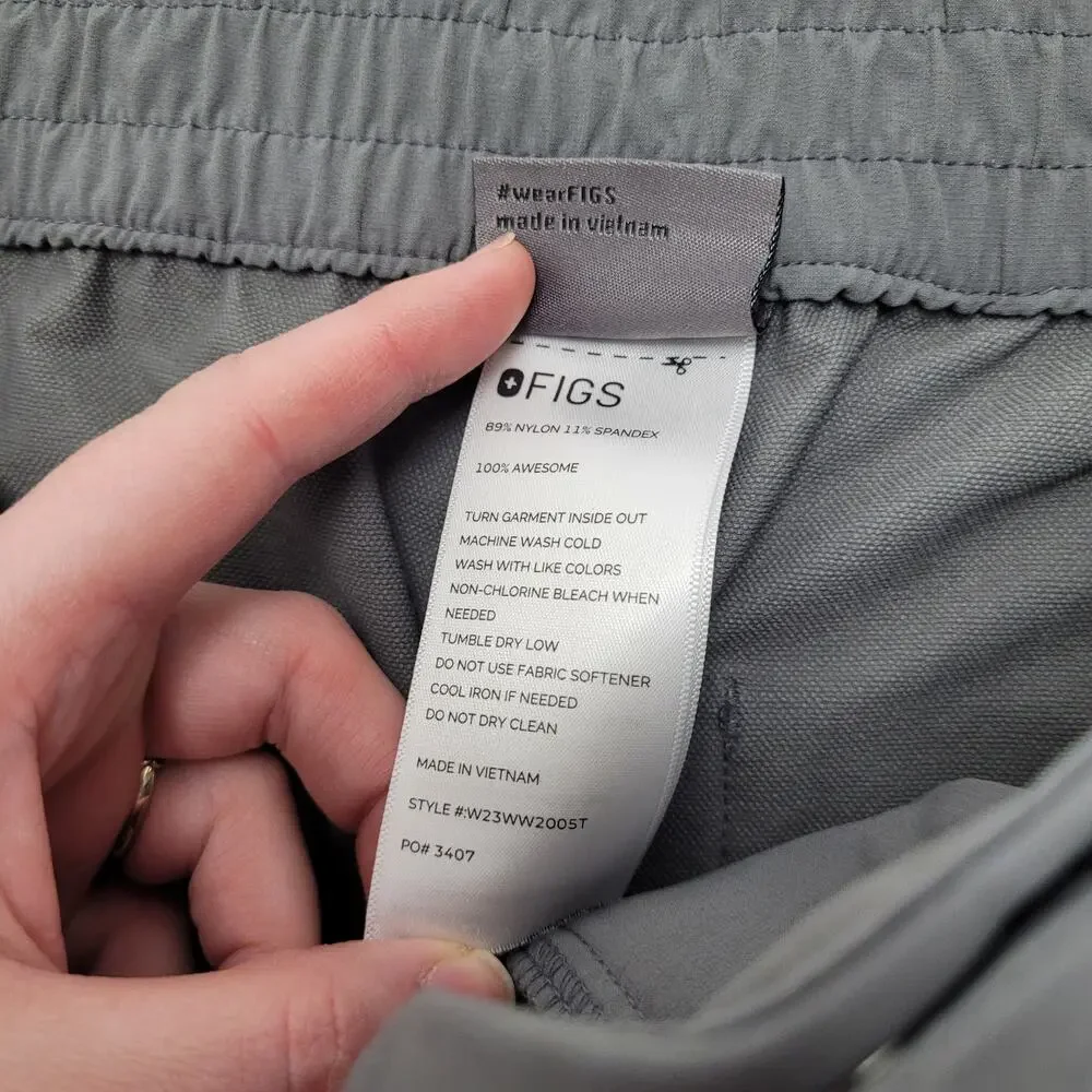 Figs pro Tailors tailored trouser pants gray slim straight